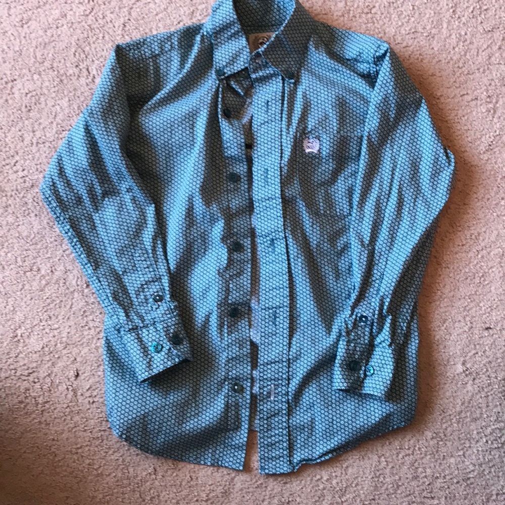 Boys long sleeve cinch shirt